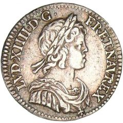 1⁄12 Ecu with short wick - Louis XIV