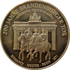 Medal - Einigkeit und Recht und Freiheit 200 Jahre Brandenburger Tor