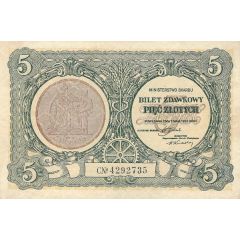 5 Zlotys Bilet Zdawkowy
