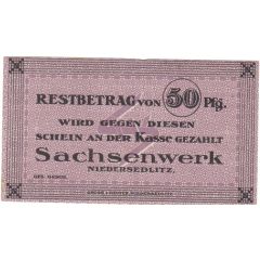 50 Pfennig Sachsenwerk