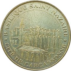 Monnaie de Paris Tourist Token - Cité de Carcassonne Basilique Saint-Nazaire