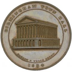 Medal - William IV Birmingham Town Hall, bronze