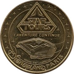 Monnaie de Paris Tourist Token - Disneyland Star Tours - L`aventure continue