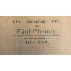 5 Pfennig Einswarden, Frerichswerft