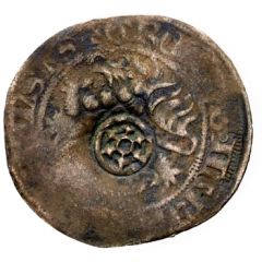 1 Groschen Counterstamped
