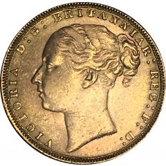 1 Sovereign - Victoria 1st portrait, St George