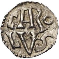 Denier - Charlemagne Roye mint