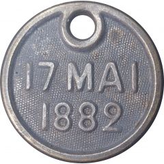 Medal - 17. Mai 1882 Adgangstegn
