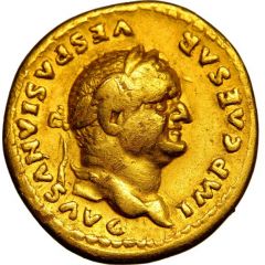 Aureus - Vespasian COS V