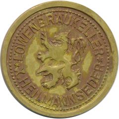 1 Liter Bier Löwenbräukeller X. Heilmannseder
