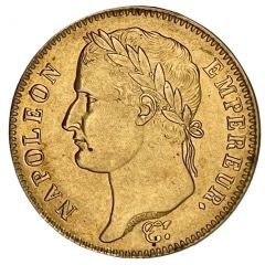 Reproduction - 20 francs Napoléon or Tête laurée, empire français