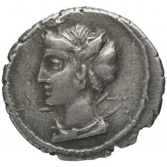 Denarius Plaetoria: Marcus Plaetorius Cestianus, CEST•S•C