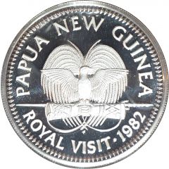 10 Kina - Elizabeth II Royal Visit, Silver Proof