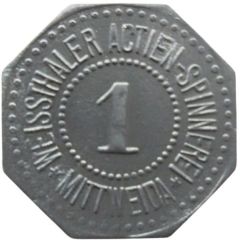1 Pfennig - Mittweida Weissthaler Actien Spinnerei