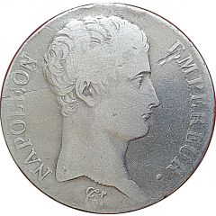 5 Francs - Napoleon I grégorian calendar