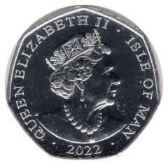50 Pence - Elizabeth II Platinum Jubilee - Long to Reign, Silver and Gold plated