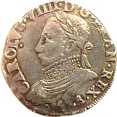 Teston - Henry III in the name of Charles IX 10th type