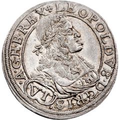 6 Kreuzers - Leopold I Vienna