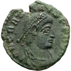 Nummus - Gratianus GLORIA ROMANORVM, ● / M in left field, */ R / O in right field; Siscia