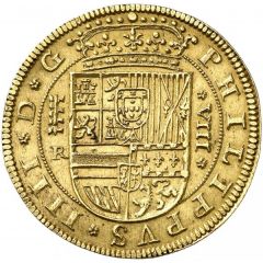 8 Escudos - Felipe IV milled