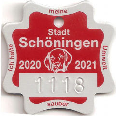 Dog Tax Token Schöningen 2020-2021