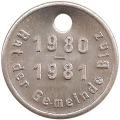 Dog Tax Token - Rat der Gemeinde Binz
