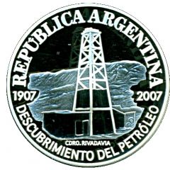 1 Peso Centenary of the Discovery of Oil in Argentina