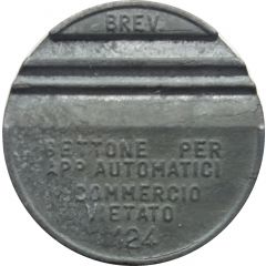 Token - Gettone Apparecchi Automatici 124, K