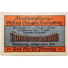 25 Pfennig Buchhandlung Alfred Adolph