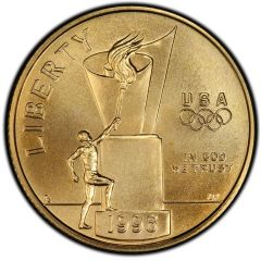 5 Dollars XXVI Olympiad Cauldron