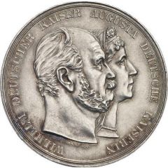 5 Mark - William II Golden Wedding Anniversary - Pattern