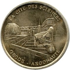 Monnaie de Paris Tourist Token - La Cité des Sciences Géode - Argonaute