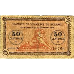 50 Centimes - Chambre de Commerce de Belfort 90