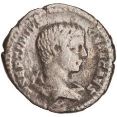 Denarius - Geta, Septimius Severus, and Caracalla PRINC IVVENT COS