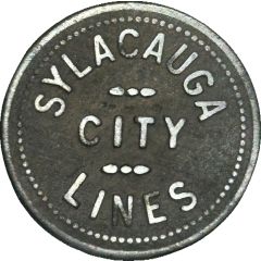 Token - Sylacauga City Lines Sylacauga, Alabama