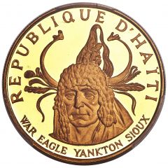 100 Gourdes War Eagle Yankton Sioux