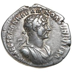 Denarius - Hadrian PARTH F DIVI NER NEP P M TR P COS PAX, Pax