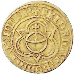 Goldgulden - Frederick III with Philipp von Weinsberg