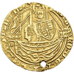 1/2 Noble - Richard II Calais mint, type III