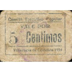 5 Céntimos Villanueva de Castellón