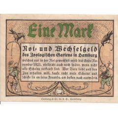 1 Mark Zoologischer Garten, imprint on obverse