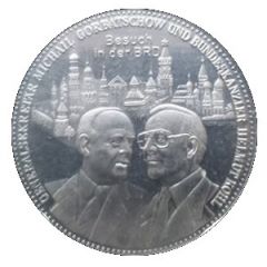 Medal - President Gorbatschew`s visit in BRD