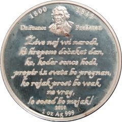 Silver coin of Peace and Love