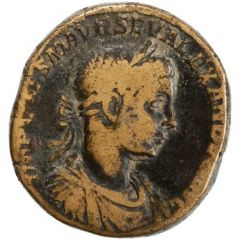 Sestertius - Severus Alexander P M TR P COS P P S C, Jupiter