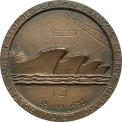 Medal - Launch of 4 ships by Louis Dreyfus company