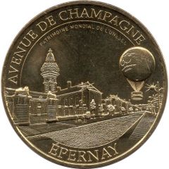 Jeton Touristique - Monnaie de Paris - Epernay - Avenue de Champagne - Patrimoine Mondial de l`Unesco