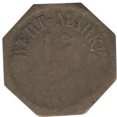 15 Pfennig Wert-Marke, large 15