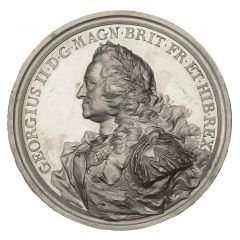 Medal - George II State of Britain, white metal