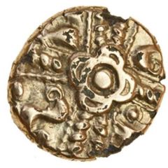 Gold Plated ¼ Stater - Regni Ratham Rose Contemporary Counterfeit