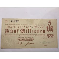 5 000 000 Mark Birkenfelder Landesbank